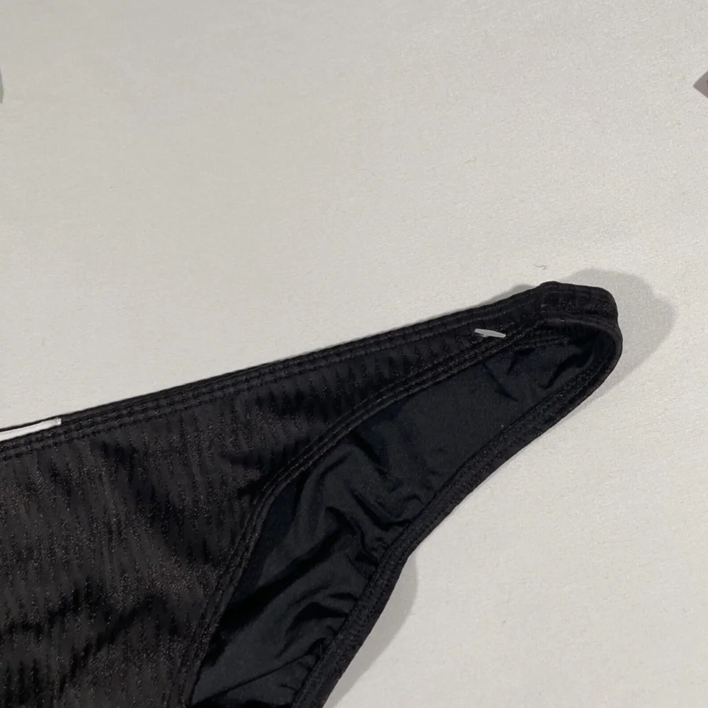 NEW Onia‎ [ Large ] Ashley Metallic Zigzag Bikini Bottom in Black